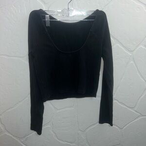 Aerie Classic Black Long Sleeve Top